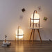 LED Japanese Style Simple Modern Wood & Glass Table Lamp.