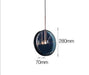 LED Round Tinted Glass Pendant.