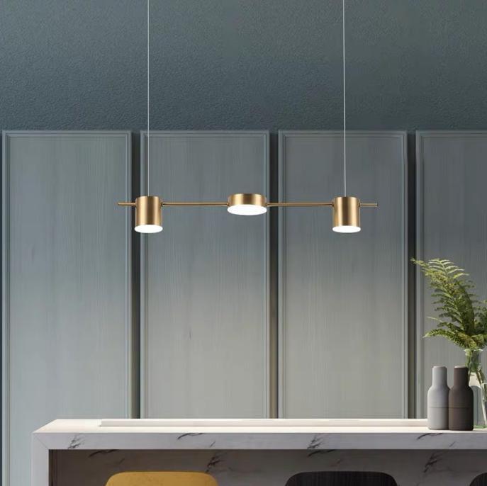 LED Disc & Cylinder Pendant Light.