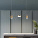 LED Disc & Cylinder Pendant Light.