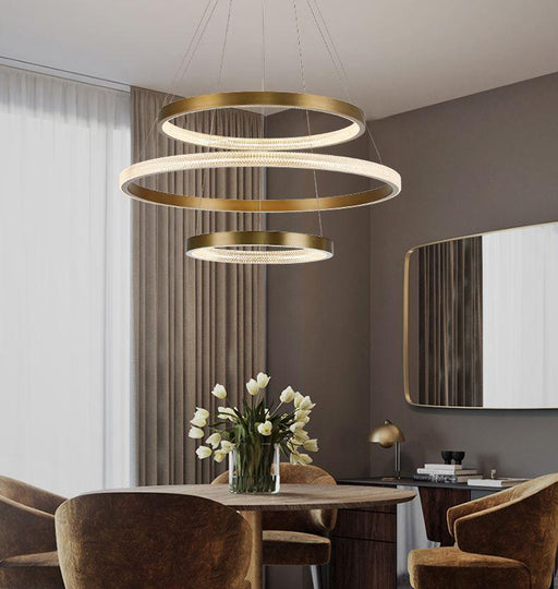 LED Circle Rings Pendant Chandelier.