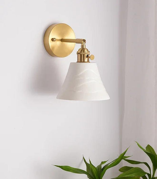 LED Japanese Style Modern Brass Wall Light.