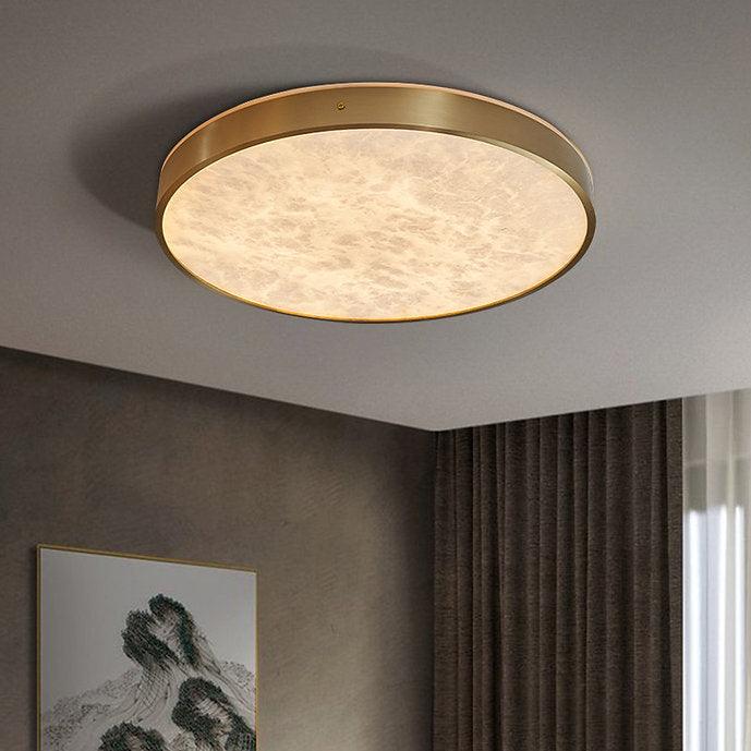 LED Marble & Brass Modern Simple Ceiling Light.