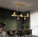 LED Multi-Light K9 Crystal Gold Pendant Light.