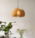 LED Wood Pumpkin Pendant Light.