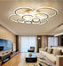 Modern Multi-Circle LED Ceiling Light for Living Room.