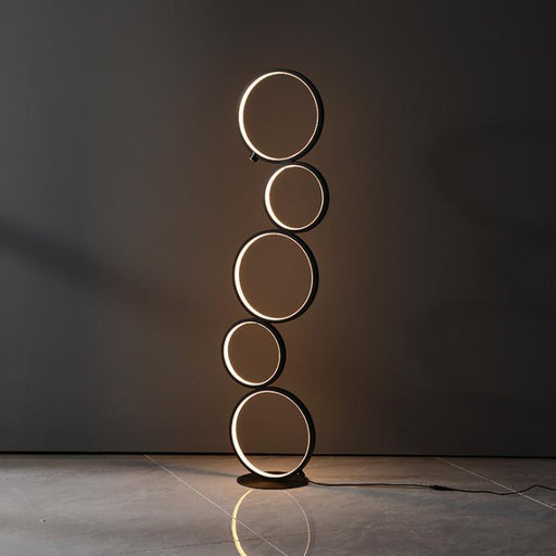 LED 5-Halo Decorative Floor Lamp.