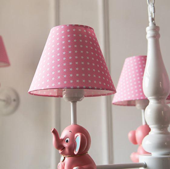 LED Metal Cloth Elephant Chandelier for Children Room.