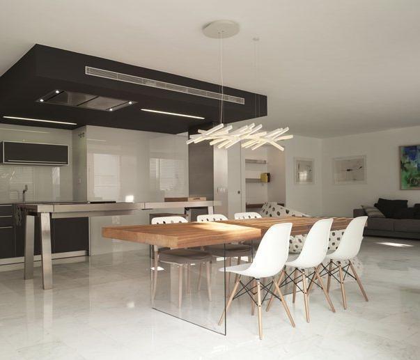 LED Fishbone Design Pendant Chandelier.