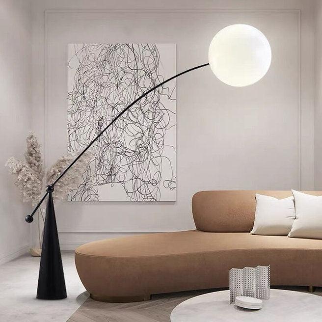 LED Moon & Branch Modern Floor Lamp.