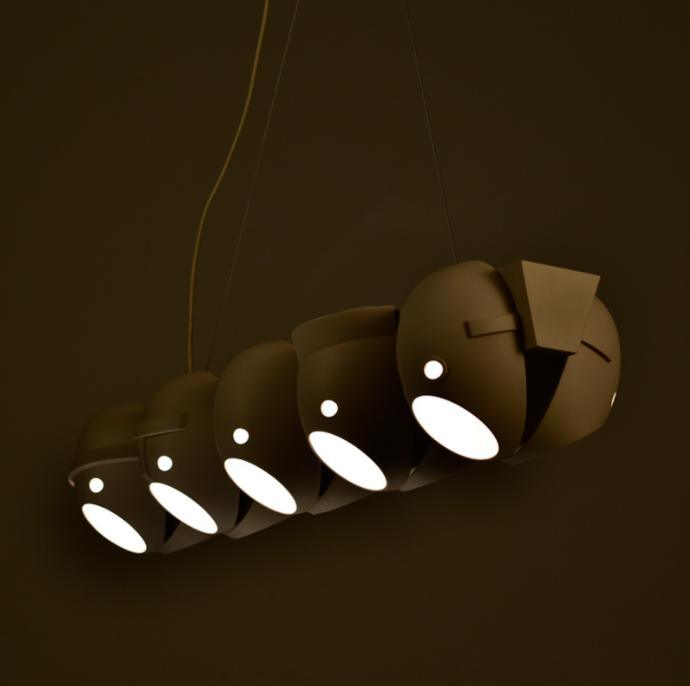 LED Modern Creative  Mask Design Linear Pendant Light.