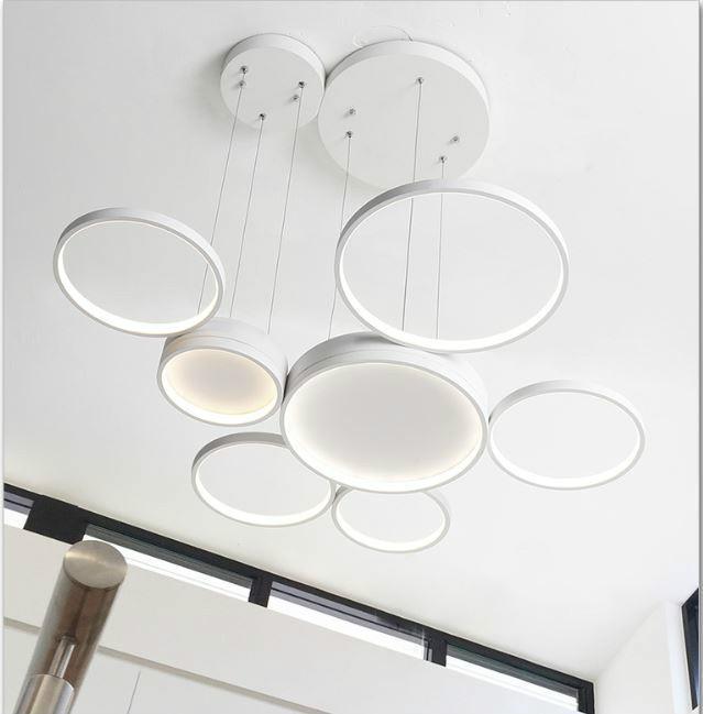 LED Postmodern Circle Pendant Light.