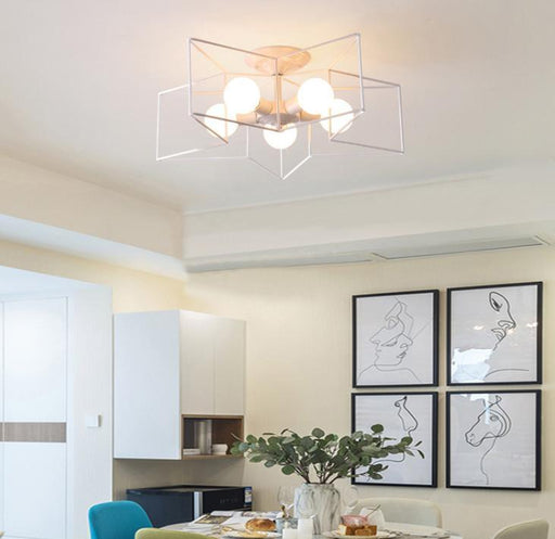 LED Metal Star Ceiling Light.