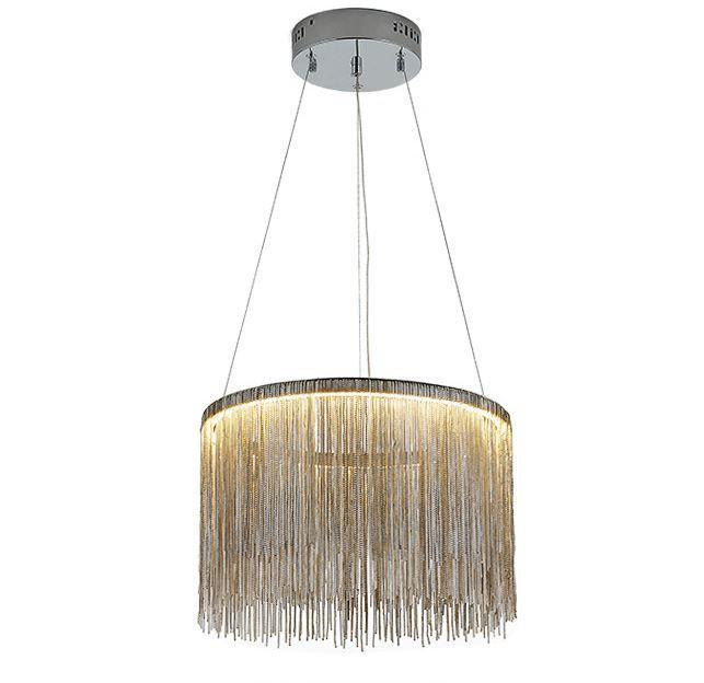 Tassel Design Aluminium Steel LED Chandelier Pendant Light.