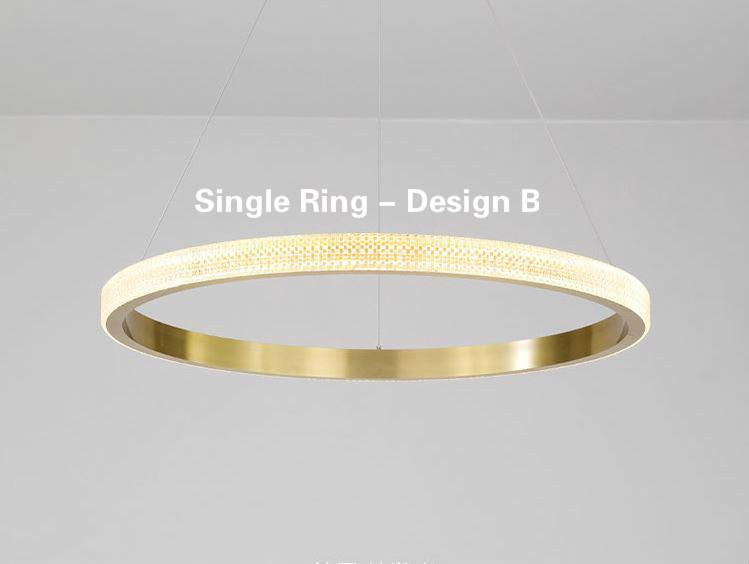 LED Circle Rings Pendant Chandelier.