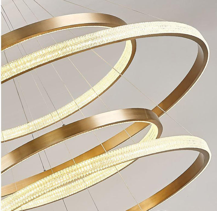 LED Circle Rings Pendant Chandelier.