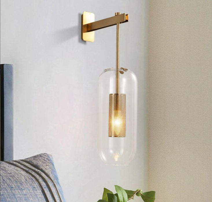 LED Postmodern Gold Wall Light.