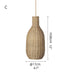 Finns Rattan bamboo weave pendant light.