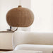 Finns Rattan bamboo weave pendant light.