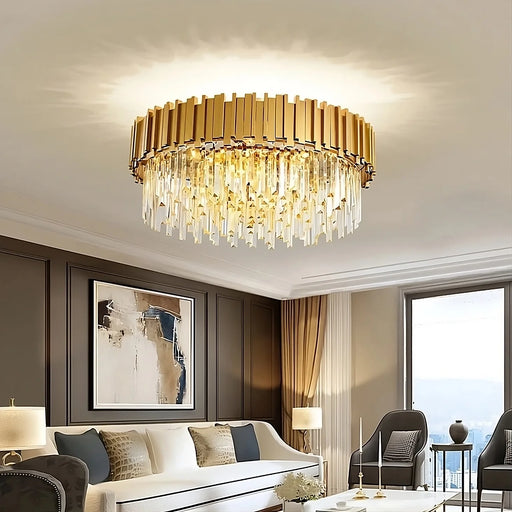 Gio Flush Mount Chandelier.