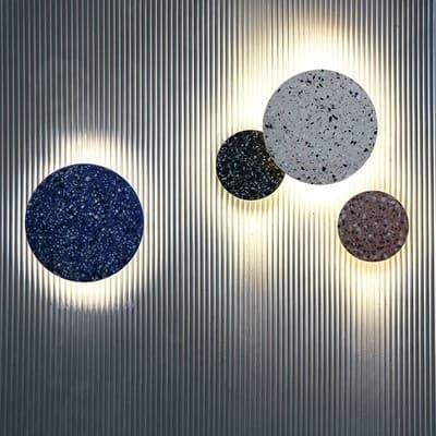 Forrinsta Round Eclipse Terrazzo Wall Lamp.