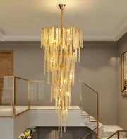 Albero Duplex Staircase Foyer Crystal Chandelier-DWHOME