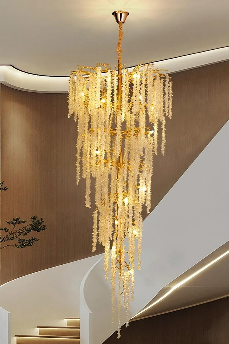 Albero Duplex Staircase Foyer Crystal Chandelier-DWHOME