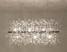 Francesca Contemporary Clear Crystal Chandelier.