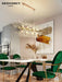 Francesca Contemporary Clear Crystal Chandelier.