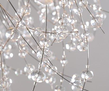 Francesca Contemporary Clear Crystal Chandelier.