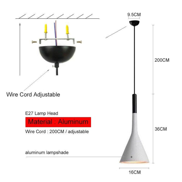 Funnel Pendant Lights.