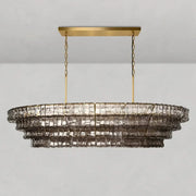 Ghiaccio Oval Chandelier 54''65''-DWHOME