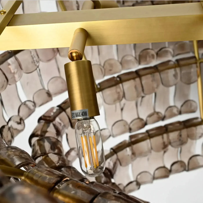 Ghiaccio Oval Chandelier 54''65''-DWHOME