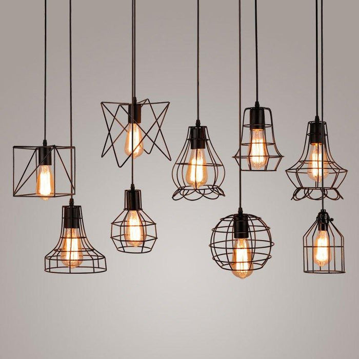 Geometrical Enclosed Pendant Light.