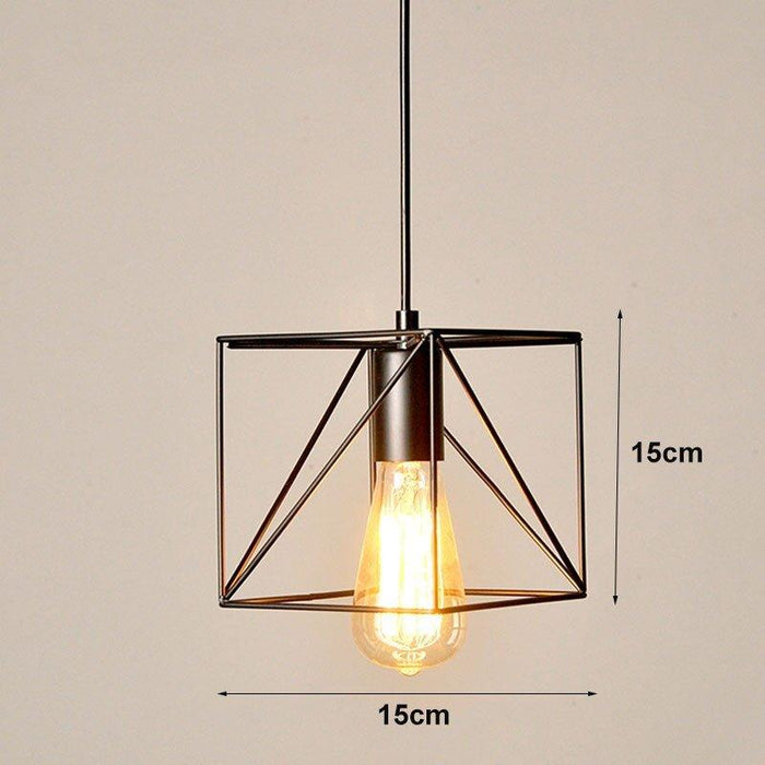 Geometrical Enclosed Pendant Light.