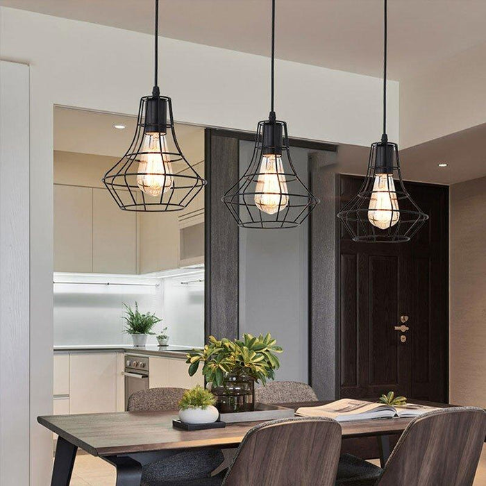 Geometrical Enclosed Pendant Light.