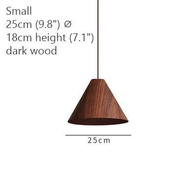 Geppetto Wooden Cone Pendant Light.