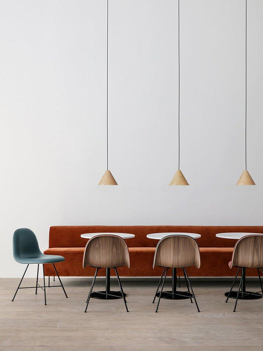 Geppetto Wooden Cone Pendant Light.