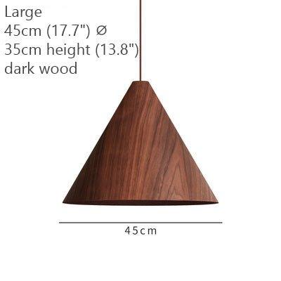 Geppetto Wooden Cone Pendant Light.