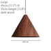 Geppetto Wooden Cone Pendant Light.