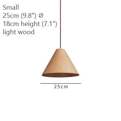 Geppetto Wooden Cone Pendant Light.