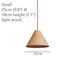 Geppetto Wooden Cone Pendant Light.