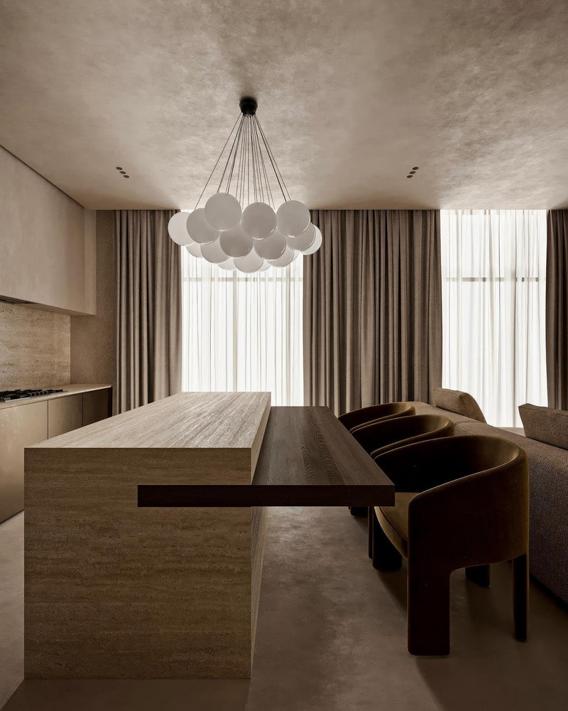 Glass Cluster Chandelier-DWHOME