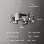Glass Shields Chandelier-DWHOME