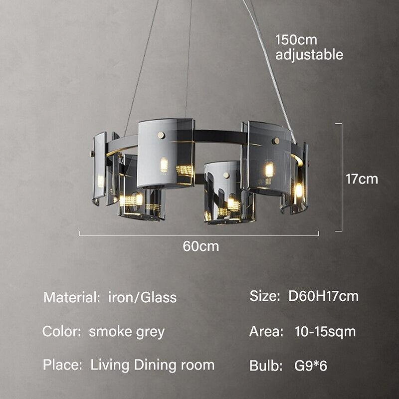 Glass Shields Chandelier-DWHOME