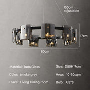 Glass Shields Chandelier-DWHOME