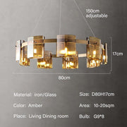 Glass Shields Chandelier-DWHOME