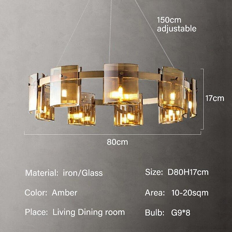 Glass Shields Chandelier-DWHOME