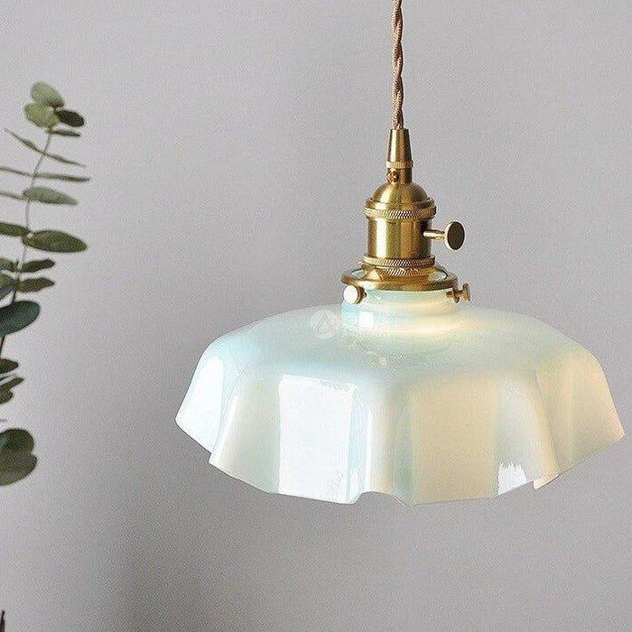 Glass Stone Tablecloth Pendant Light N READY.