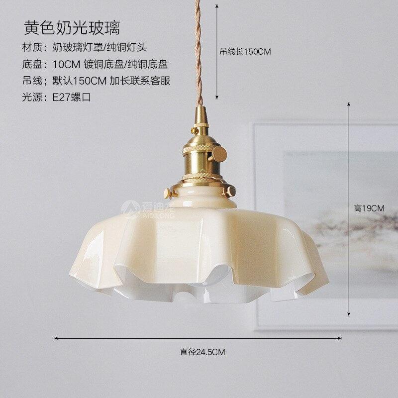 Glass Stone Tablecloth Pendant Light N READY-DWHOME